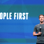Le PDG du groupe Meta, Mark Zuckerberg, lors du salon Facebook F8 en 2021. // Source : Meta