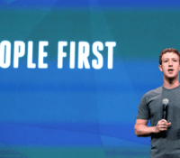 Le PDG du groupe Meta, Mark Zuckerberg, lors du salon Facebook F8 en 2021. // Source : Meta