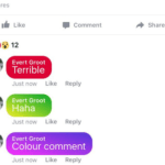 Facebook teste les commentaires avec fonds colorés… et on n’est pas vraiment fan
