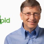 Bill Gates, co-fondateur de Microsoft, roule pour Android