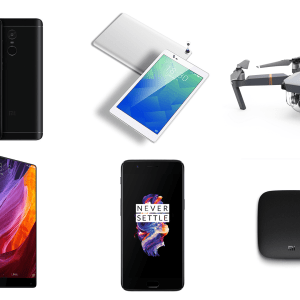 6 offres de la semaine sur GearBest : Xiaomi Mi Mix 2, Lenovo P8, Xiaomi Redmi Note 4, DJI Mavic Pro, One Plus 5 et Xiaomi Mi Box