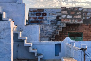 Sunrise rooftops in Jhodpur, India.