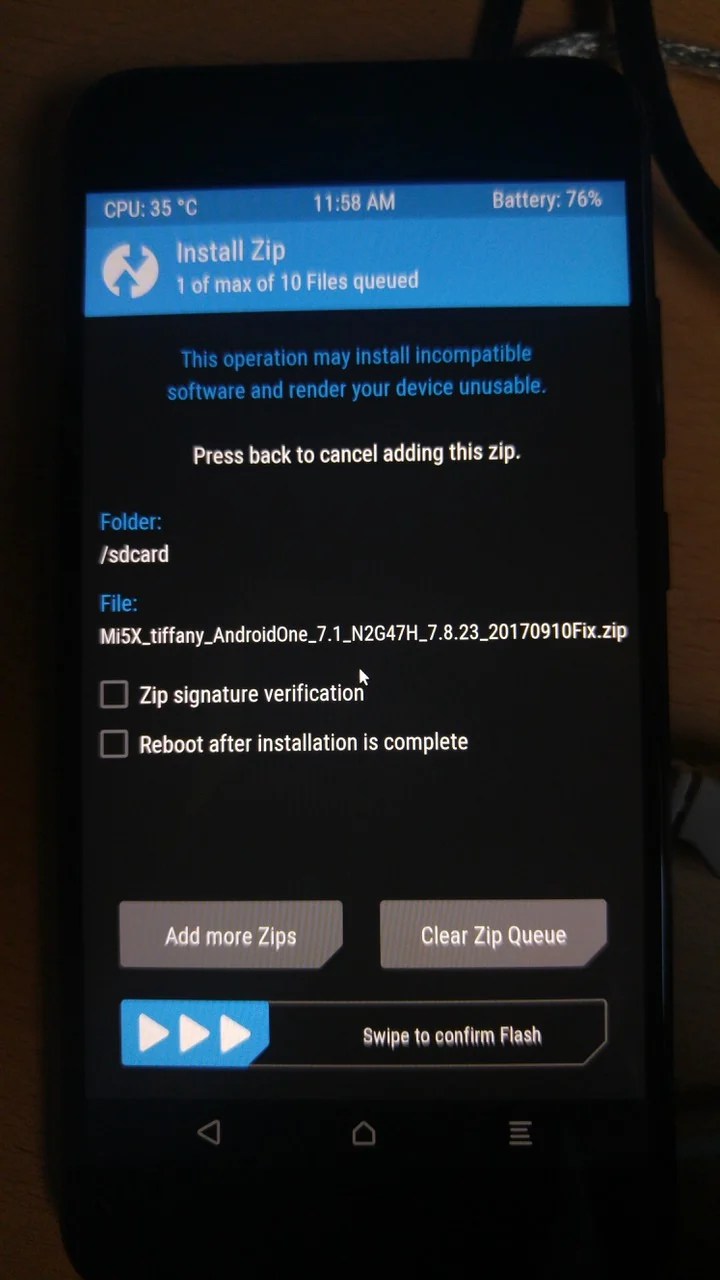 tuto-xiaomi-mi-5x-android-one-twrp-flash