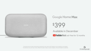 Google Home Max : la réponse à l’Apple HomePod