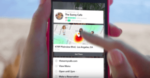 Snapchat Context Cards : Google Maps, Uber, TripAdvisor pour les snaps géolocalisés