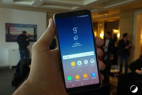 L'écran du Galaxy A8 (2018)