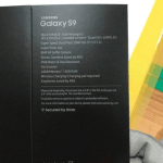 Samsung Galaxy S9 : une boite prétend révéler des caractéristiques très intéressantes