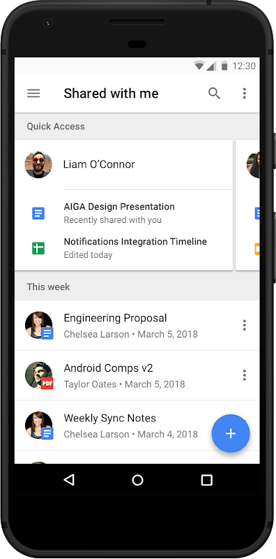 google drive people predictions mobile
