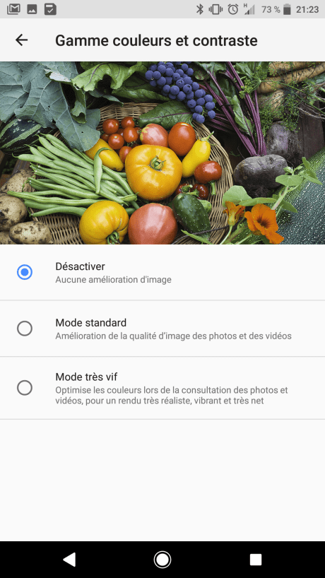 Il existe 3 modes de gestion des couleurs.