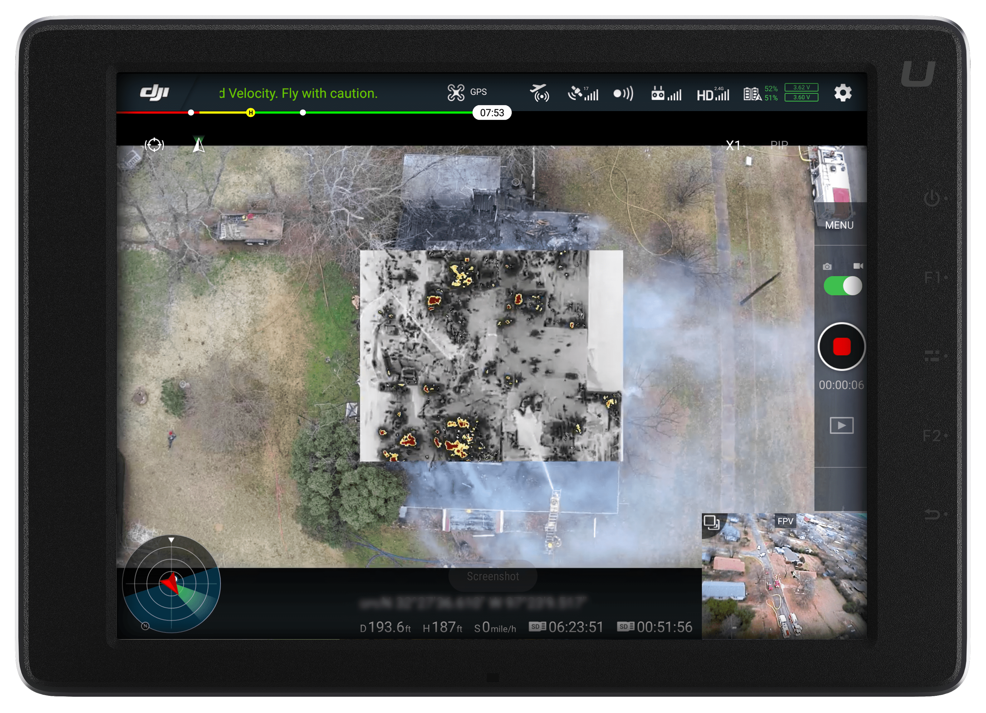 Structure Fire UI screengrab