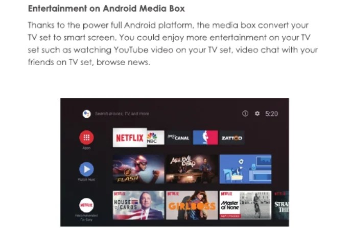 Boitier Google Android TV 4K FCC Avril 2018 (3)