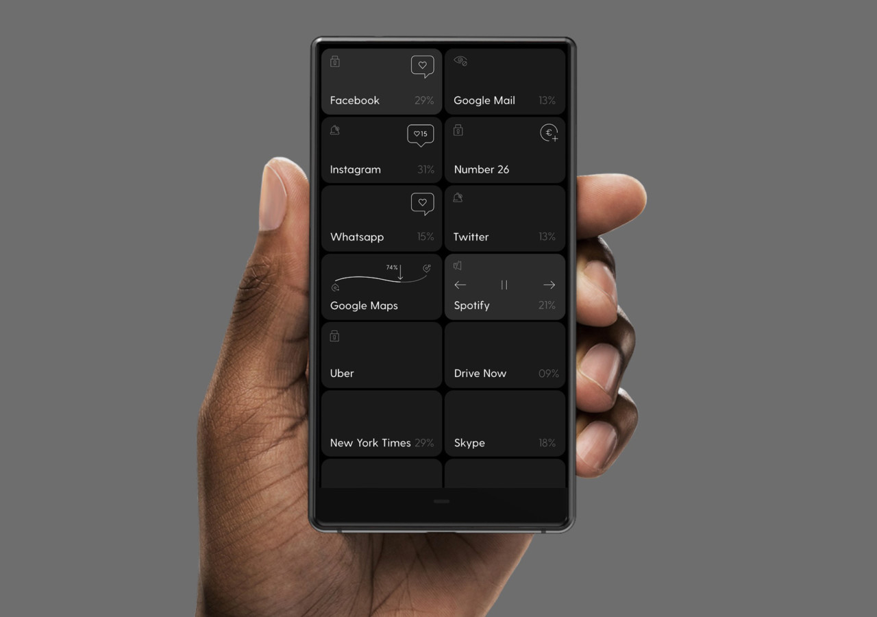 Blloc Phone, le smartphone minimaliste monochrome pour ceux qui n’ont pas le temps