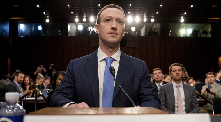 Mark Zuckerber lors d'une audience