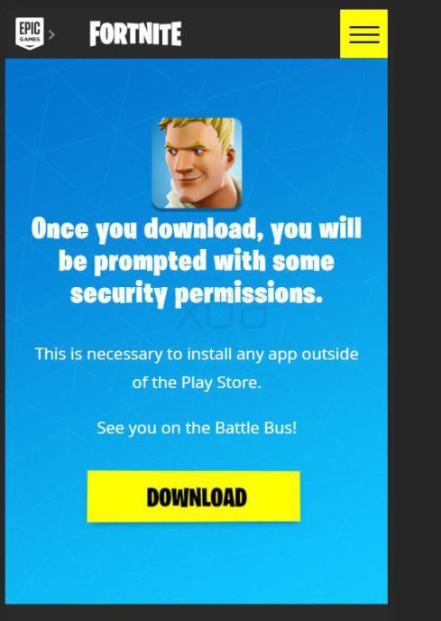 Fortnite-Mobile sans Play Store