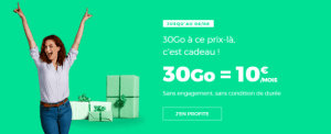 🔥 Prolongation : forfait 4G+ 30 Go pour 10 euros par mois à vie chez RED by SFR