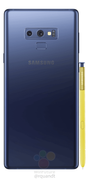 Samsung-Galaxy-Note9 bleu dos