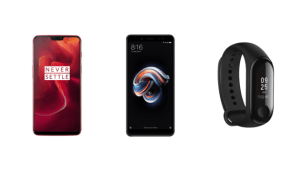 OnePlus 6 à 404 euros, Xiaomi Redmi Note 5 à 139 euros et Mi Band 3 à 20 euros sur GearBest