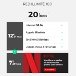 🔥 Bon plan : RED by SFR lance un forfait 50 Go avec Netflix inclus à 20 euros par mois