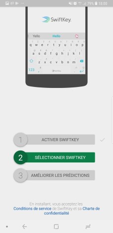 Installation de Swiftkey 3/4