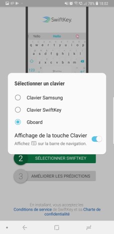 Installation de Swiftkey 4/4