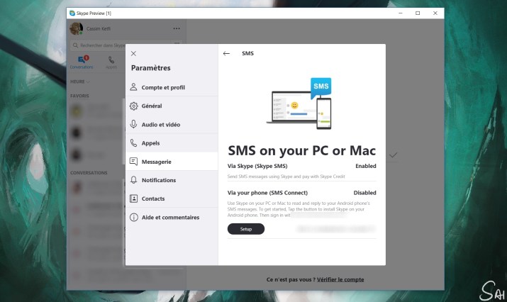 Skype SMS synchro Android Windows 10 PC smartphone (2)