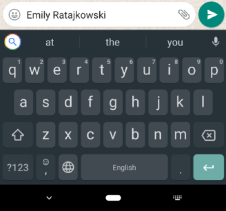 Gboard recherche intelligente star