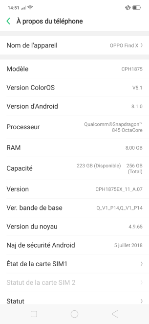 Oppo Find X Color OS UI Test (1)