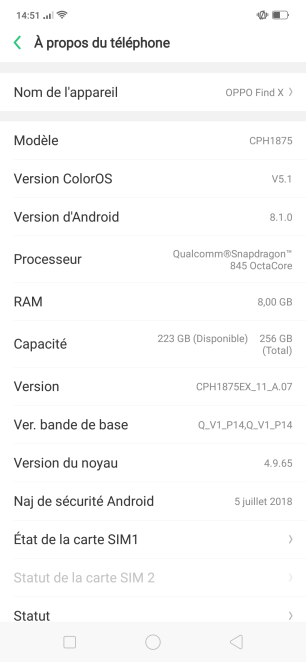 Oppo Find X Color OS UI Test (1)