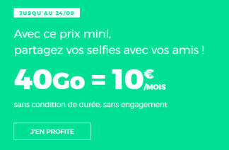 🔥 Dernier jour : forfait mobile 4G avec 40 Go pour 10 euros par mois à vie chez RED by SFR