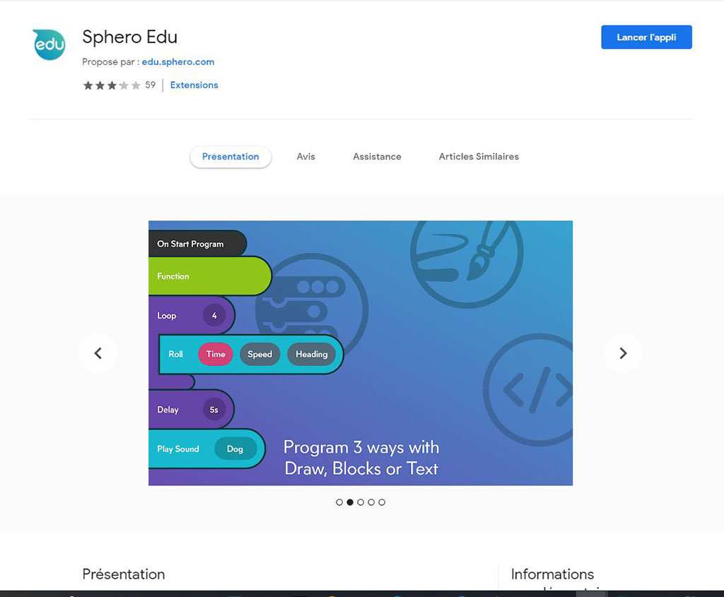 Sphero Edu Chrome