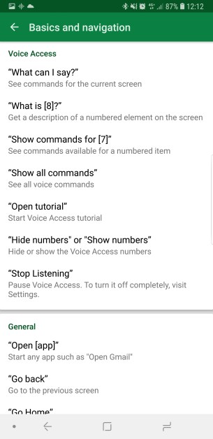 Voice Access B