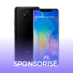 Bon plan : pour tout achat d’un Huawei Mate 20 Pro, profitez d’une carte mémoire de 128 Go et d’un socle de recharge sans fil offerts Bon plan : pour tout achat d’un Huawei Mate 20 Pro, profitez d’une carte mémoire de 128 Go et d’un socle de recharge sans fil offerts