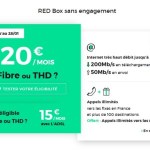 🔥 Bon plan : la RED box sans engagement (Fibre ou THD) est à 20 euros par mois à vie