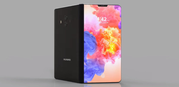 Smartphone pliable Huawei concept