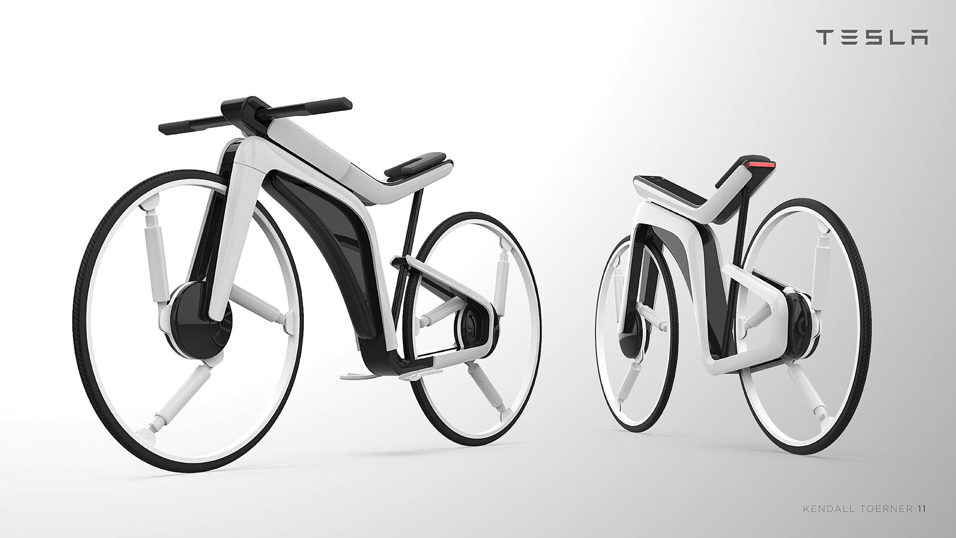 Vélo électrique Tesla Model B - Design par Kendall Toerner