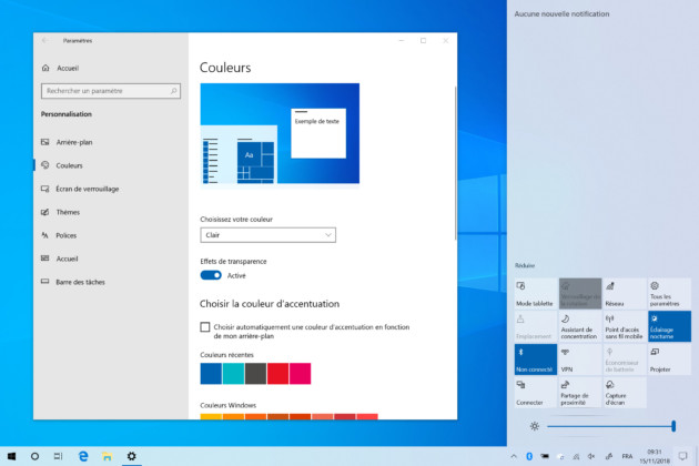 Windows 10 options theme