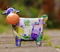 banknote-cow-on-gray-conncrete-road-164627