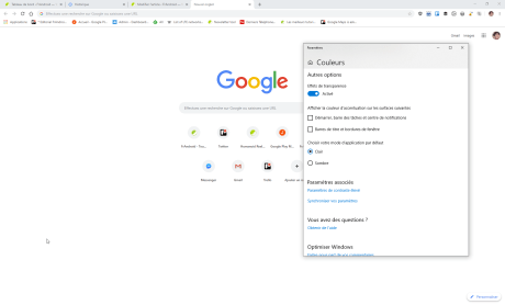 Chrome clair Windows 10