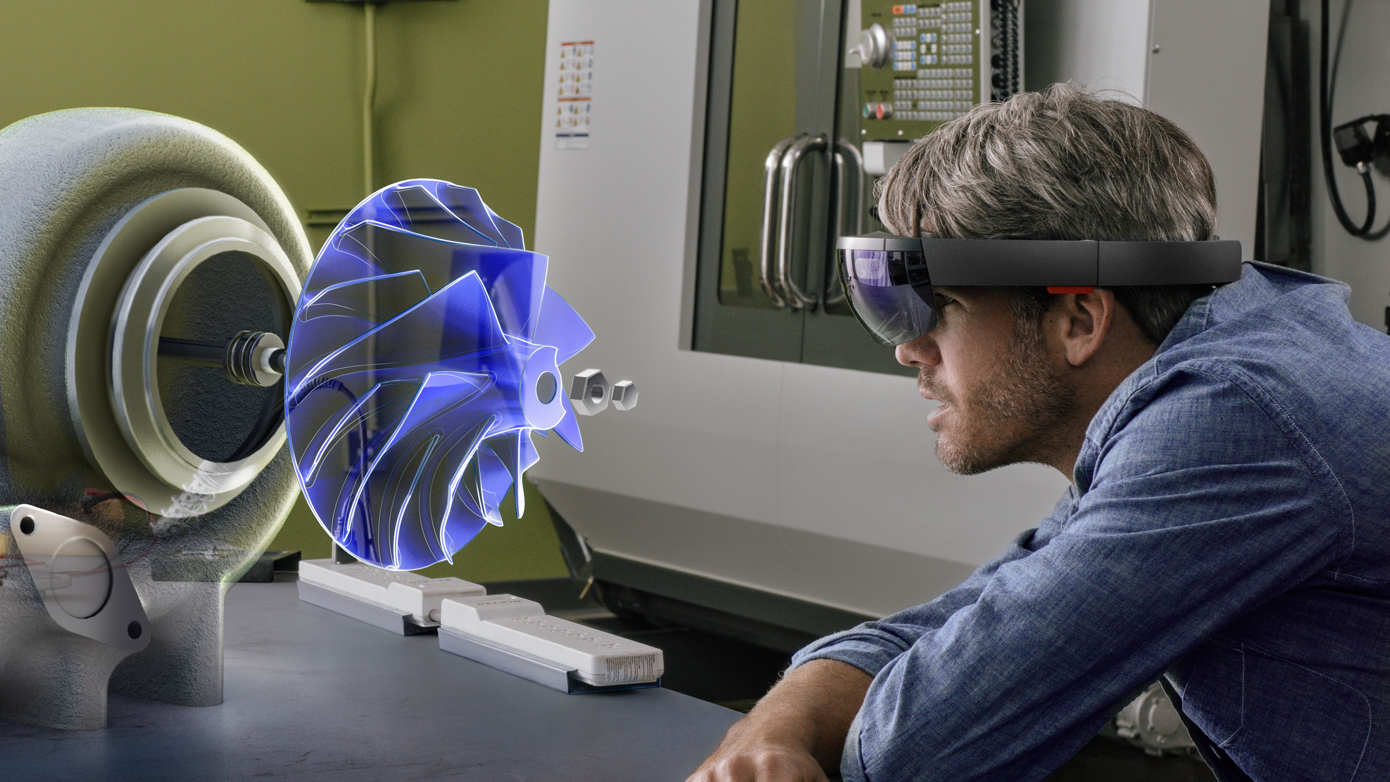 Une image conceptuelle de Hololens