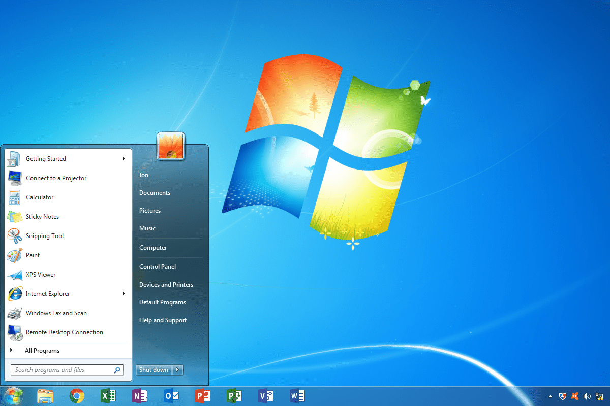 Windows 7 bureau