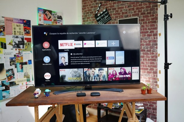 La box tourne sous Android TV