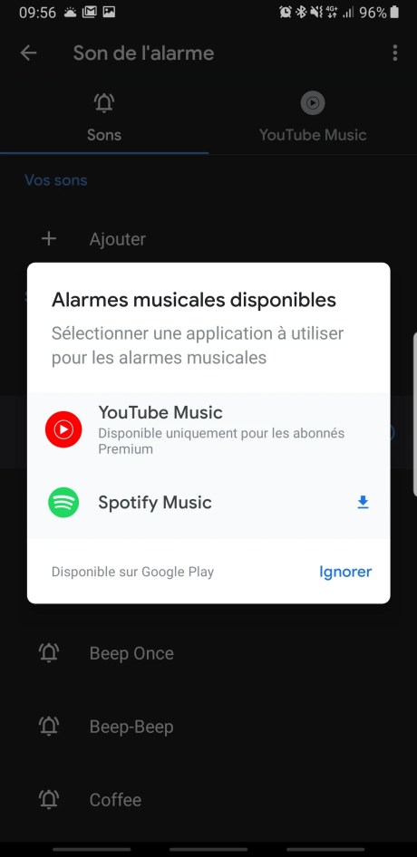 Google Horloge Youtube Music 2