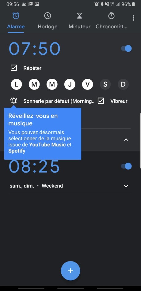 Google Horloge Youtube Music