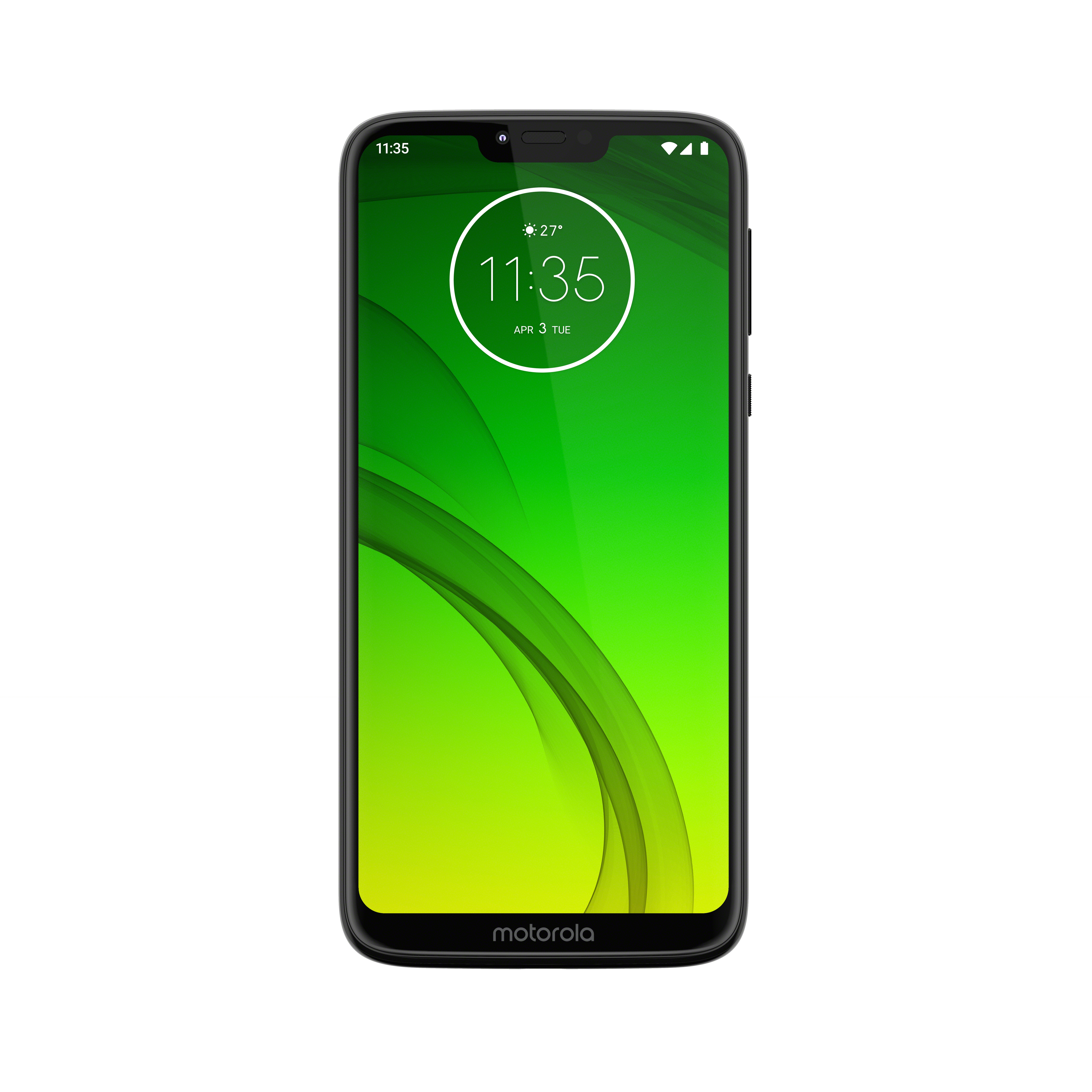 Moto G7 Power_ROW_Ceramic Black_FRONTSIDE
