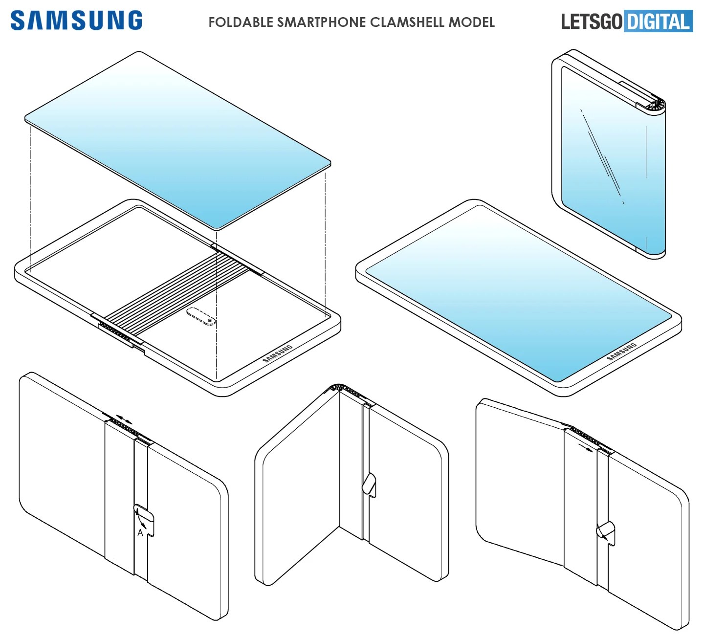 Brevet Samsung smartphone pliable