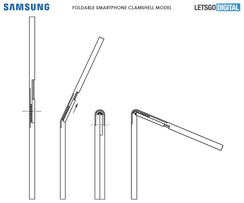 Samsung smartphone pliable brevet