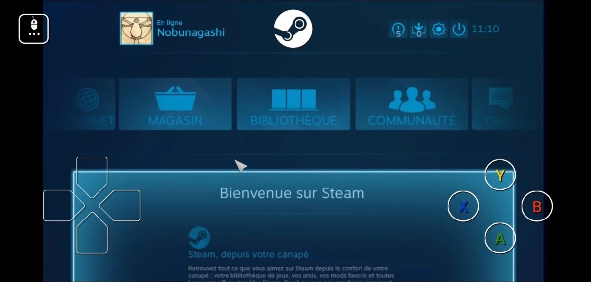 Steam Link sur smartphone