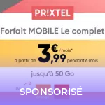 Prixtel : un forfait mobile jusqu’à 50 Go de données à partir de 3,99 euros/mois