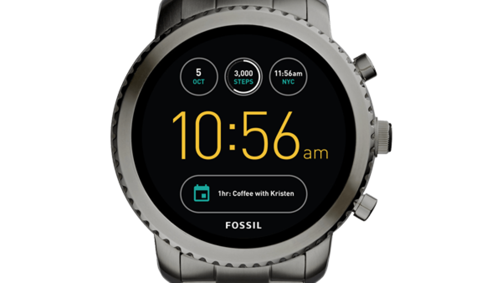 YouNikER 3 Pezzi Pellicola In Vetro Temperato Per Fossil Q EXplorist - Protezione Schermo 9H, Anti Graffio, Senza Bolle - 5