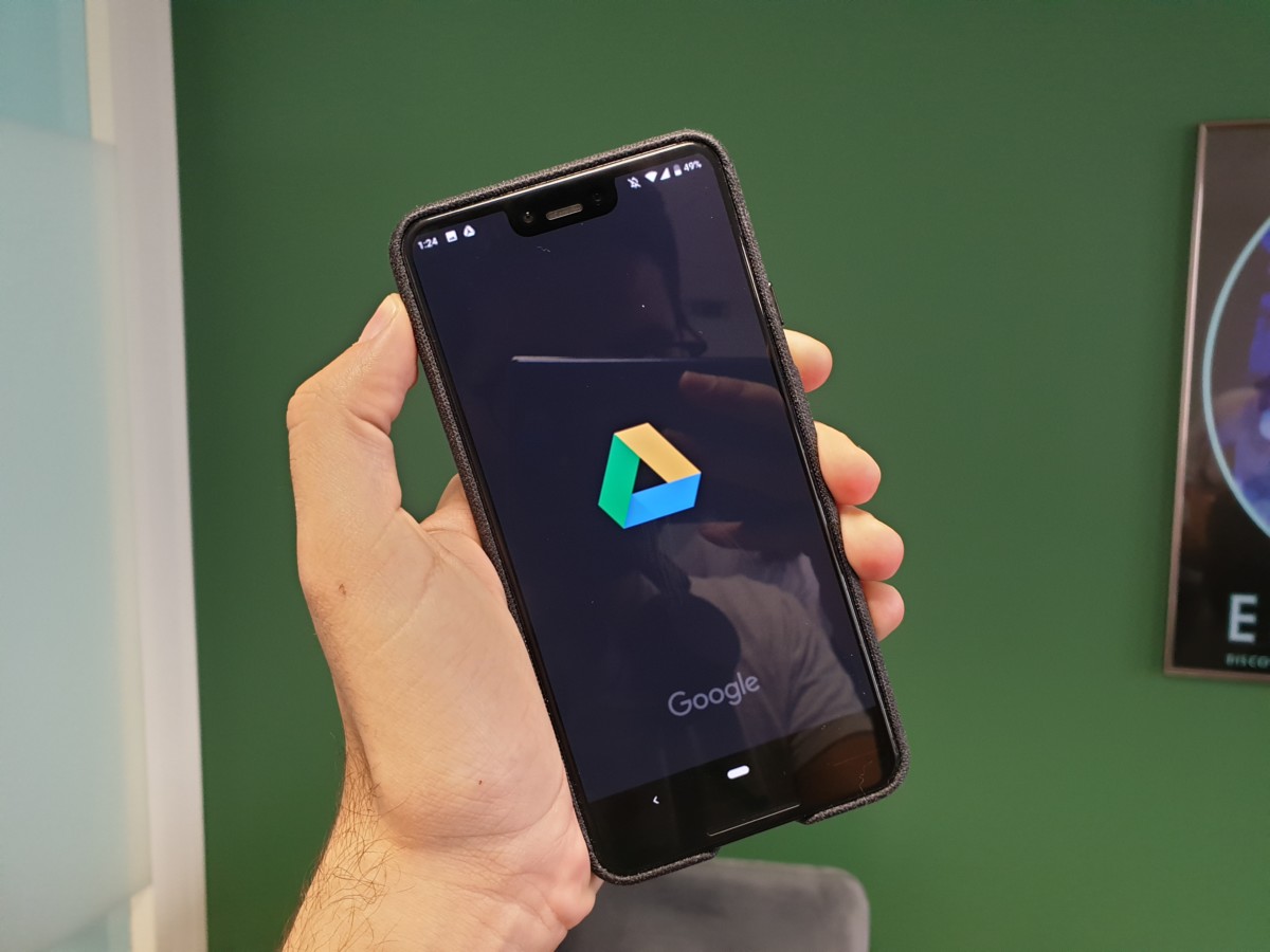 L'application Google Drive sur un smartphone